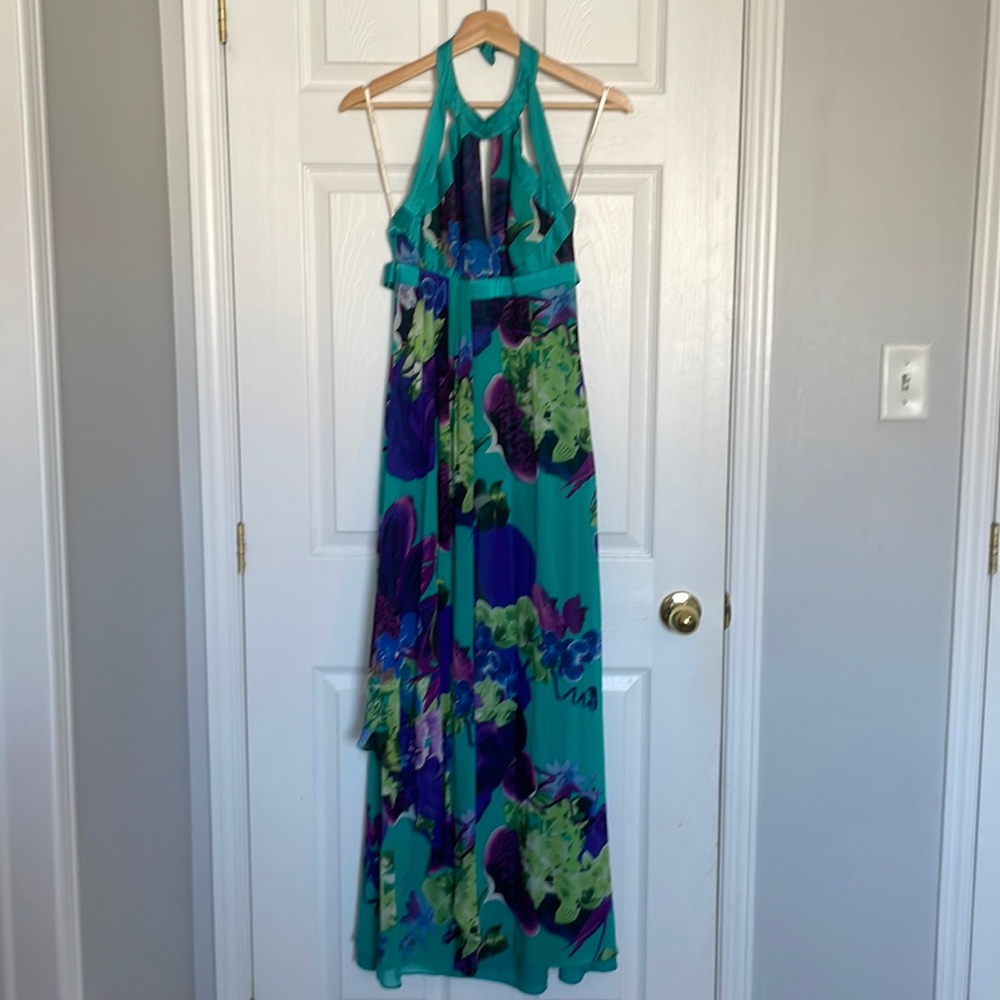 Karen Millen silk halter maxi dress